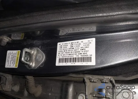 2012 Honda Accord 2.4 Lx-P z USA, uszkodzony, nr VIN 1HGCP2F41CA140900